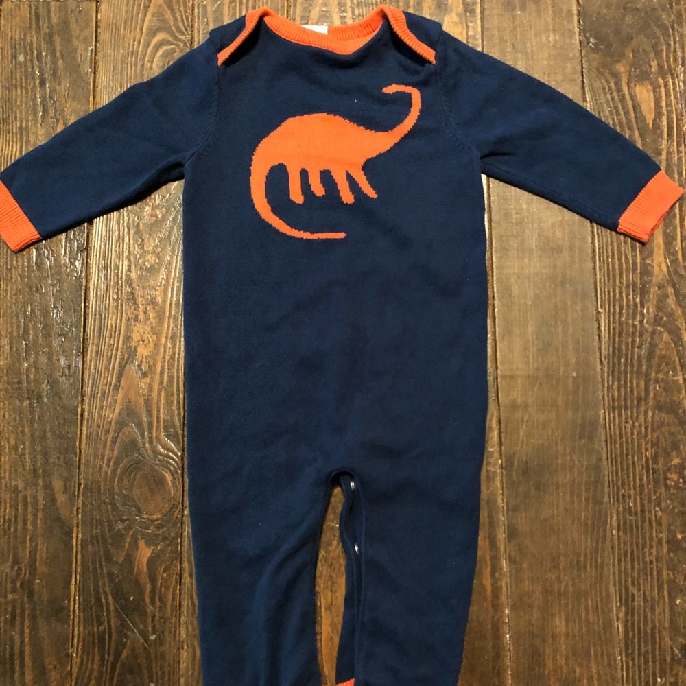 Dinosaur Sweater One Piece Outfit